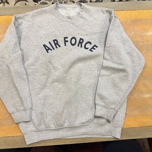 Light Gray Air Force Crewneck Sweater
